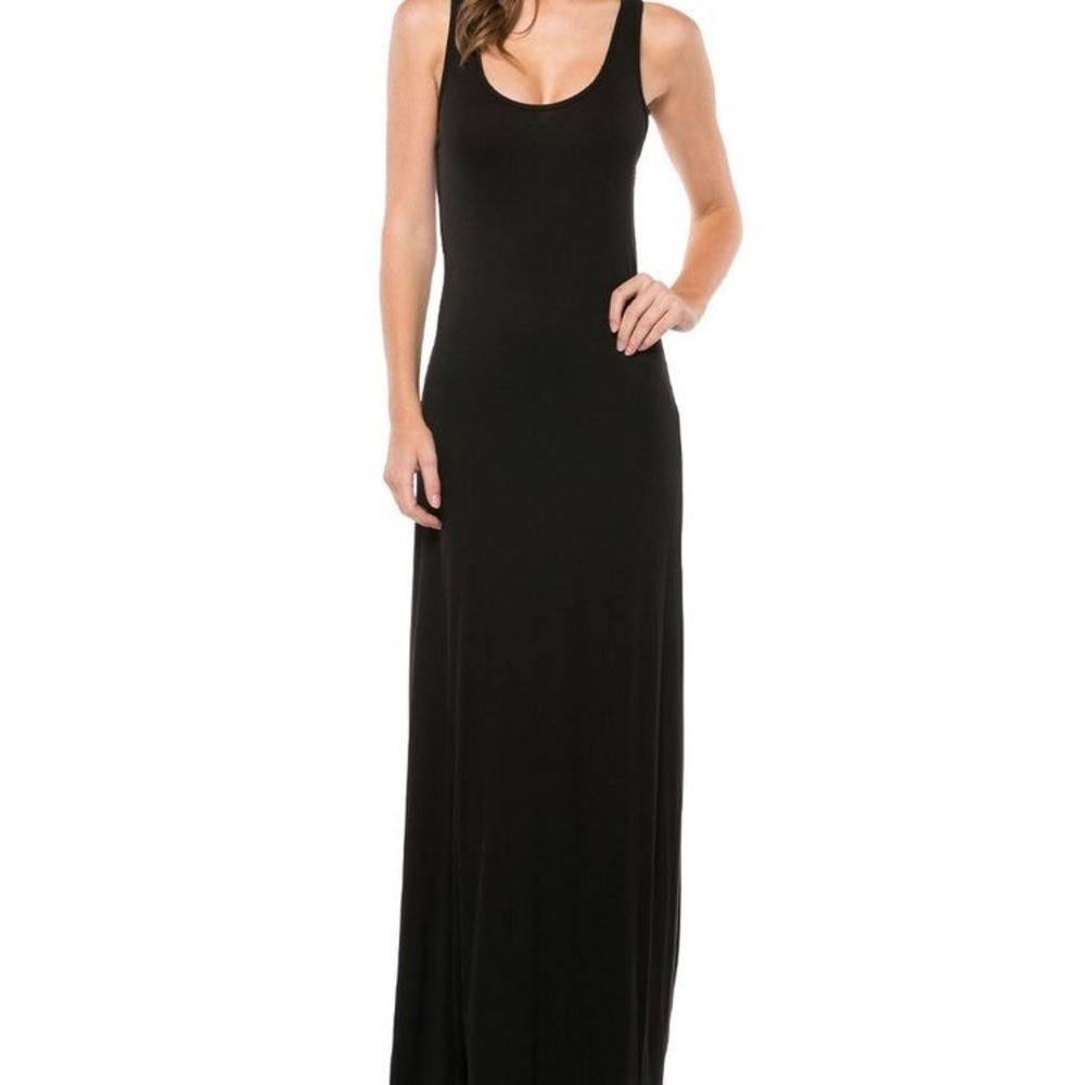 MAGIC FIT Blush Pink & Black Maxi Dress Bundle M